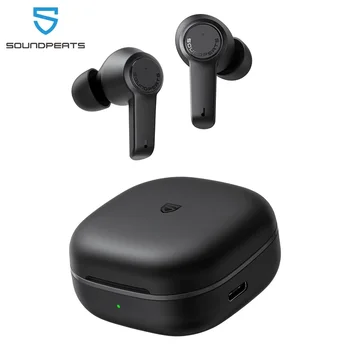 Безжични слушалки SoundPEATS T3 с активно шумопотискане ушите Bluetooth 5.2 ANC Слушалки със звука+ Технология AI ENC