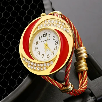 Нови модни часовници за жени Часовници-гривни Дамски кварцови часовници Ръчни часовници Ежедневни дамски часовник Reloj Montre Femme