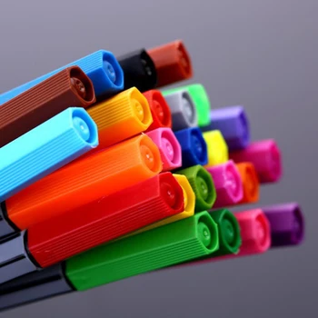 24 Цвят 0,4 мм, Фини цветни Моливи Тончайшая Маркерная дръжката На водна основа Разнообразни Мастило Изкуството на Рисуване за деца Графити Кука, Оптичен Дръжки