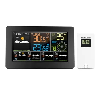 Wi-Fi метеорологичната станция е ПРИЛОЖЕНИЕ за Управление на Смарт Монитор времето Измерване на температурата и влажността дигитален часовник Вътрешен Външен термометър