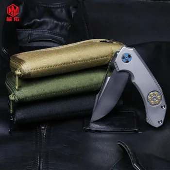 1БР Сгъваем Нож в Обвивка Найлонова Чанта За Съхранение на Открит EDC Многофункционален Тактически Калъф за Нож Противоударная Чанта за Съхранение
