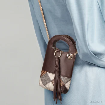 Легендата на обущар 2021 Естествена кожа Мини чанта през рамо Дамски модни дизайнерски годишна жена верига Реколта чанти