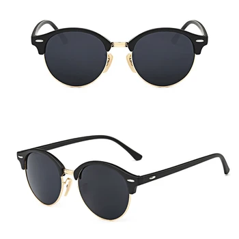 Поляризирани Слънчеви очила в стил Steampunk UV400 Слънчеви Очила Гореща Разпродажба Високо Качество на Мъже, Жени Популярни Унисекс Реколта Кръг