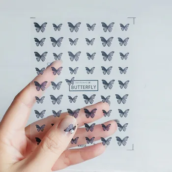 Нова Ремесленная Стикер 5D Стикер за нокти Ультратонкая Пеперуда за Декорация За Нокти Стикер за Декорация За Нокти Дизайн Нокти
