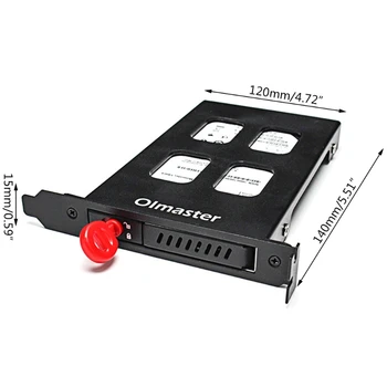 Olmaster MR-9100 HDD Кутия за твърд Диск Скоба Адаптер за твърд диск Стандартен 2,5-инчов Корпус PCI SATA HDD/SSD