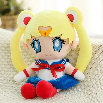 25-40 см Kawai Аниме Цукино Усаги Sailor Moon Меки Играчки Сладък Sailor Moon Плюшени Пелуче Начало Декор Подаръци За Рожден Ден За Момичета
