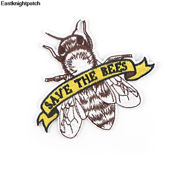 E1855 Карикатура Златна Пчела Ютия на Бродирани Дрехи Кръпка за Момичета Дрехи за Момчета Аксесоари За Дрехи Етикети