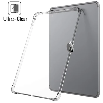 За iPad Mini 5 2019 7,9-инчов калъф TPU Силиконов Тънък Прозрачен калъф за iPad Mini 1 2 3 4 7,9