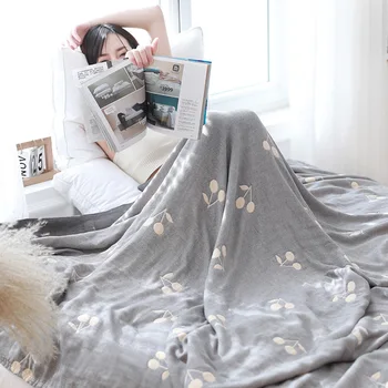 INS Одеяло Легло в скандинавски стил с лошадиным дизайн Диван за пътуване Дышащее Голямо меко одеало от памук Лятно одеало