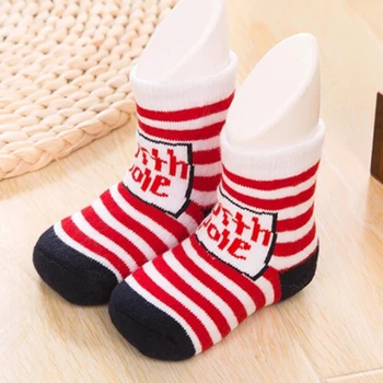 1 Чифт/лот Бебешки чорапи, Детски Памучни окото Сладки Чорапи за бебета момичета и момчета от 0 до 2 години Коледни Чорапи за деца, Детски аксесоари