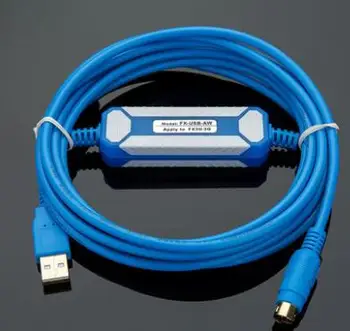 FX-USB-AW Подходящ Кабел за програмиране на PLC Комуникационен кабел за зареждане на FX3U FX3G 3 м