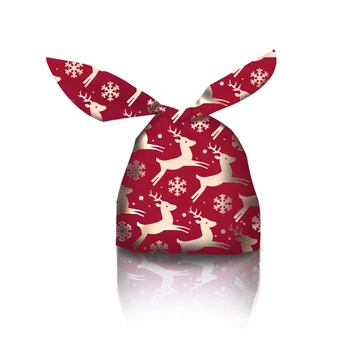 10шт Подарък чанта на Дядо Коледа Чанта Бонбони Снежинка Хрупкава Чанта от съвсем малък Забавни Коледни Декорации за Дома Нова Година 2022 Ноел Подаръци