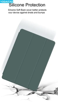 Калъф за iPad 10.2 инча 2020 Троен Калъф-поставка Калъф от изкуствена кожа Пълен калъф Smart Auto Wake за ipad 8th 10,2