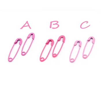 Игли Розови Мини-Метални игли игли за брошки 19 мм Игли за етикети Цветни карфици за определяне на Маркери бод Цветна занаят