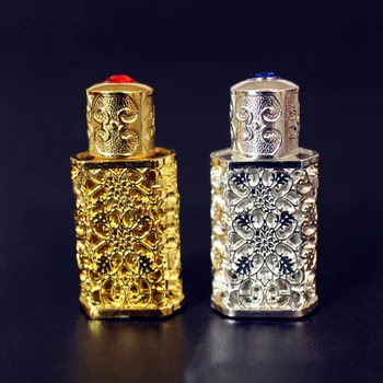 Мини-Антични Парфюм Бутилка за Еднократна Употреба В Арабски Стил, Кран, Етерични Масла, Флакон За пръскане на парфюм
