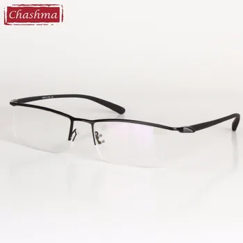 Чашма Марка Дизайнерски мъжки рамки за очила от титанова сплав Очила Мъжки слънчеви Очила Рамки за очила за мъже Очила с половин рамки