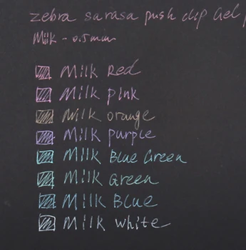 8 цвята Япония Зебра Сараса Клип JJ15 Млечен Цвят 0,5 мм Гел Писалка Сладки Стационарни Принадлежности