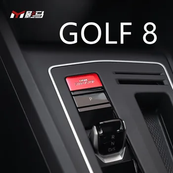 За Volkswagen Golf 8 модифицирана от един бутон за активиране на елементи на завършеност на интериора на GTI/ RLINE за превключване на бутоните